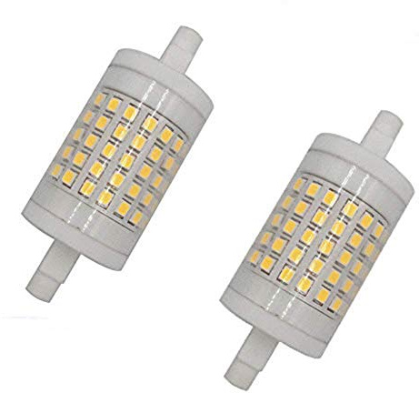 Edearkar 78mm R7S LED Bulbs (2 Pack) 10W AC85-265V 6000K Daylight White J Type R7s Floodlight T3 Double Ended J Type 100W Halogen Bulb Replacement for Work, Security, Landscape Lighting