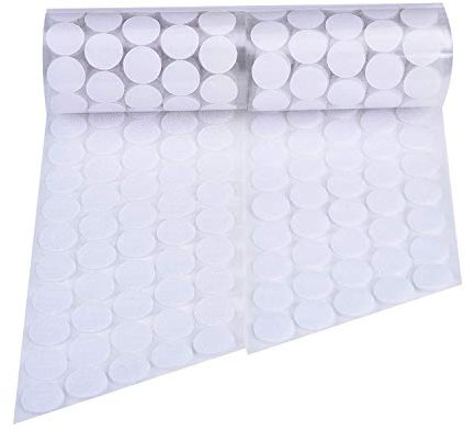 500 Stück starke selbstklebende Punkte Klebebänder 20mm Rund Klebe Rückseite Münzen Tapes Punkte Punkte für Home Office Schule weiß