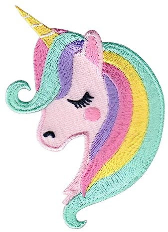 PatchMommy Unicorn Patch, Iron On/Sew On - Embroidered Applique Motif for Children Kids Baby