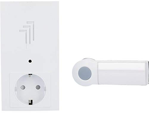 UNITEC Plug-in Funk-Gong | Türklingel | Zum Einstecken in die Steckdose | Melodienvielfalt | 75 m Reichweite | Steckdose weiterhin nutzbar