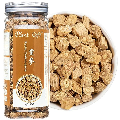 Plant Gift Radix Codonopsis,150G/5.29oz 党参 Pilosulae Root, Dried Bulk Herbs, Dang shen Raw from Chinese Health Tea
