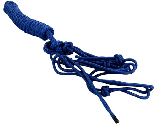 LJCM Webendes Pferdehalfter, Seilhalfter, Sicher Tragbar, mit Mehreren Knoten, Verstellbare, Komfortable Struktur für das Training (Blue)