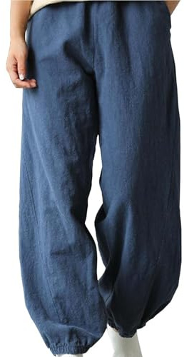 Tai Chi Pants Martial Arts Taiji Training Trousers Chinese Martial Arts Tai Chi Kung Fu Qigong Shaolin Wide Legs Knickerbocker Graceful Uniform for Men and Women,F,M