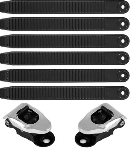 Gosknor 6st Snowboard Bindung Riemen+2pcs Schnallen, Snowboard Binding Straps Hochelastisch zum Einschnallen, Snowboard Bindungsteile Snowboard Bindungsleitergurt Halter Teile für Snowboard