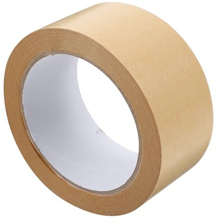 Tofficu Wasserfreies Kraftpapier-klebeband Mit Hoher Klebkraft Selbstklebendes Verpackungsband Für Kartonverschlüsse Bedruckbar Rahmenverpacken