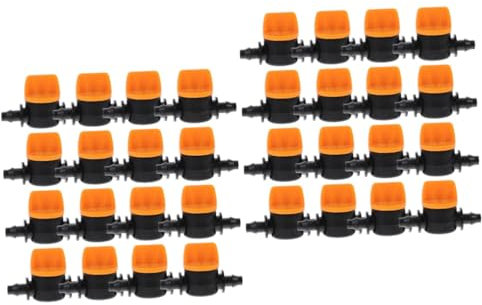 Toyvian 2sets Irrigation Ball Valve Adjustable Water Flow Control for Hose Durable Material for Garden Farm and Aquaculture Systems 20pcs*2