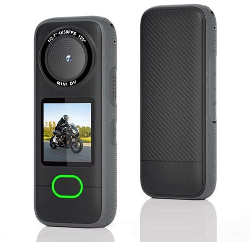 TKMARS Caméra Sport Mini 4K30FPS WiFi Mini Caméra Sport Écran Tactile IPS 1.4 IPX6 Étanche Batterie 1200mAh Compatible App Mobile Idéale pour Action et Aventure pour Vélo, Plongée, Randonnée