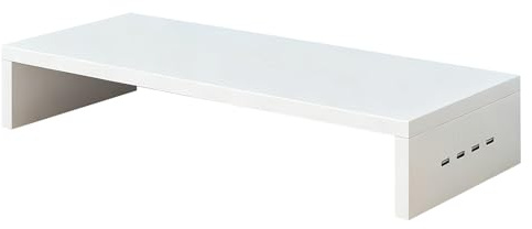 Huayeex Sursaut pour Écran - Tablette De Ventilation Surélevée - Rangement Sureau pour Ordinateur Portable et Station de Travail - pour écran imprimante Fournitures Accessoires Clavier Bureau Maison