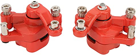 Étrier de Frein à Disque Remplacement de L'étrier de Frein Avant et Arrière 2PCS Étrier de Frein Rouge Étrier de Frein de Voiture de Sport Pour 47cc 49cc 2temps Pocket Bike Mini Dirt Bike