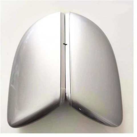 Spiegelkappen 1 Paar Für VW Für Golf 6 Für MK6 Für GTI R20 Für Touran 2011 2012 2013 2014 2015 Seite Spiegel Abdeckung Auto Rückspiegel Kappe Außenspiegelkappe (Farbe : Silber)