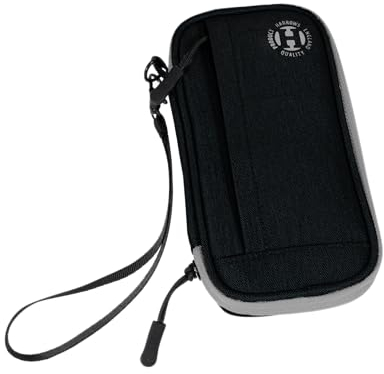Harrows Smart Case Darttasche & Dart-Etui für 3 oder 6 Darts | Robustes Eva-Case mit Stoff-Finish | Für montierte Darts | Profi Zubehör für Anfänger & Fortgeschrittene (3 schwarz)