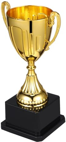 Yardwe Trophée De Récompense Or avec Base Carrée Noire Compacte Léger pour Cérémonies Sportives Jeux Et Récompenses De Classe