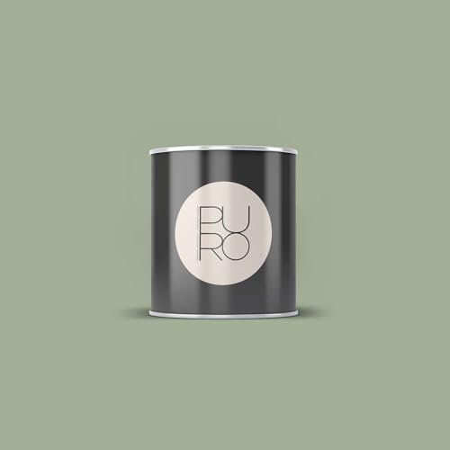 BRICOFLOR Olivgrün Wandfarbe 1l, 2,5l und 5l ideal für Schlafzimmer und Küche moderne Design Farbe matt mit Deckkraftklasse 1