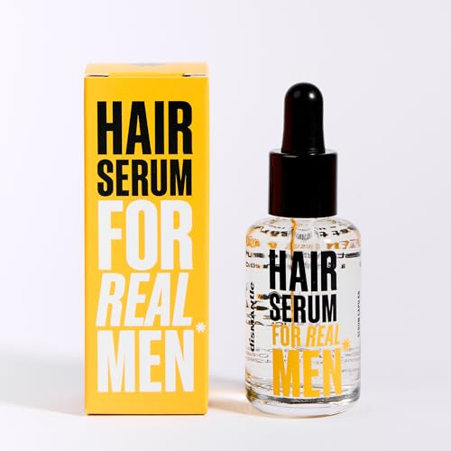 DisMANtle Serum Hombre Capilar - Estimula el Crecimiento con Células Madre de Manzana Suiza y Caviar Verde - Previene la Caída y Fortalece el Cabello, 30 ml