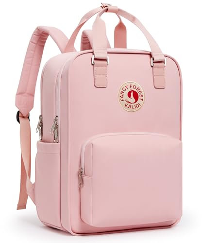 KALIDI Rucksack/Daypack Rucksack Mädchen Jungen & Kinder Damen Herren Schulrucksack mit laptopfach für 15 Zoll Notebook (U-Rosa)