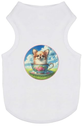 Azeeda 'Teacup Chihuahua' Pet Dog/Cat T-Shirt, S (PT00158425)