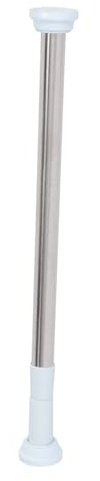 SAFIGLE Asta Telescopica 0,6 Mm per Tende in Acciaio Inossidabile da 50 a 80 Cm, Installazione senza Fori, Facile da Usare, per Doccia e Armadio