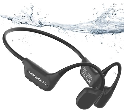 Cuffie Conduzione Ossea Subacquee Lettore MP3 per Piscina Nuoto Corsa 16GB