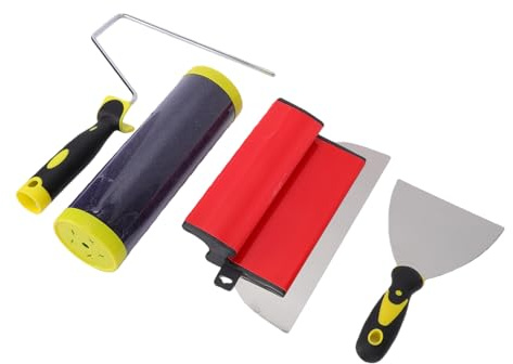 Aramox Gipsskrapa-set, 10 Tum / 25 Cm Blad med 9 Tum / 22,86 Cm Rulle och Skrapa, för vägg- och Takpapp