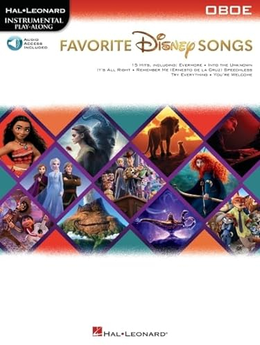 Favorite Disney Songs: Instrumental Play-along for Oboe, Includes Downloadable Audio