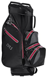 Crivit Cartbag Golftasche Sport Wasserdicht Schwarz Rot