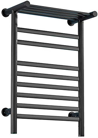 KLZUOPT Scaldasalviette Elettrico in Fibra di Carbonio, scaldasalviette Elettrico Intelligente in Alluminio Spaziale, stendibiancheria, scaldasalviette Elettrico a Parete per radiatore da Bagno