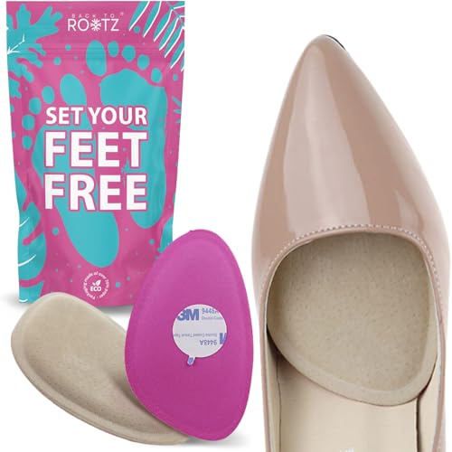 Cuscinetti per avampiedi Premium in Memory Foam. Cuscinetti metatarsali adesivi per le scarpe. Trova sollievo da dolori, dai tacchi alti e scarpe scomode (Memory foam)