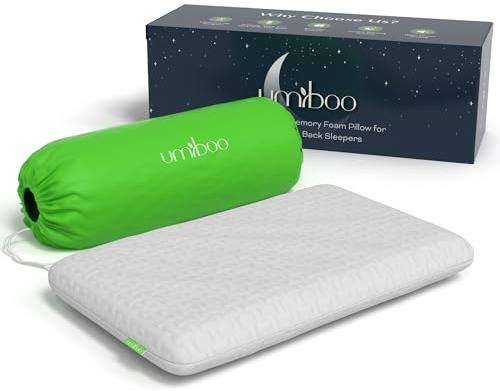 Focus Umiboo 2.6-Inch Gel Memory Foam Pillow White