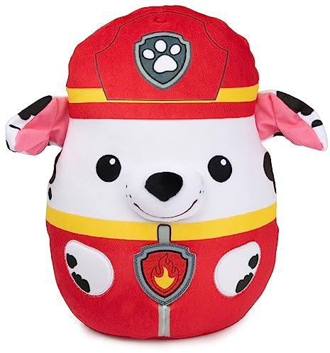 PAW PATROL GUND Trend Squishy Marshall, 30 cm - hochwertiges Plüschtier zur beliebten TV-Serie und Kuschelkissen in einem, Geschenk für Kinder ab 1 Jahr