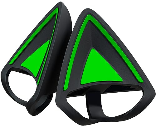 Razer Kitty Ears V2 - Universal Fit Clip-on Kitty Ears für Headsets (Clip-on Kitty Ears, vielseitig, verstellbare Bänder, 26g leichtes Premium-Silikon) Schwarz