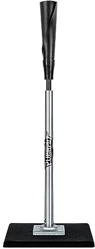 PLAYAPUT Portable Batting Tee for Baseball/Softball, Height Adjustment from 25-37 inch,Easy Transport Premium Baseball Tee with Rubber Top,Heave Duty Base Hitting Tee for Kids/Youths/Adults