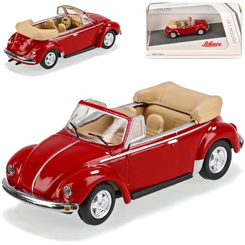 Volkwagen Käfer Cabrio Rot Offen H0 1/87 Schuco Modell Auto