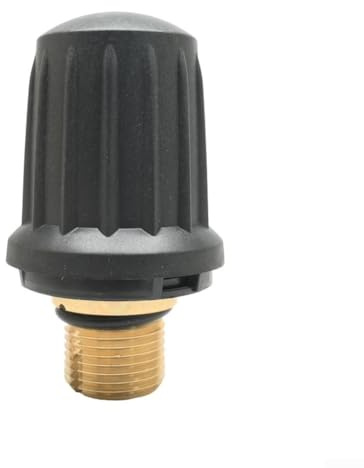 Tappo di sicurezza di ricambio, per pulitore a vapore Karcher SC1 SC2 CTK10 20, modello 4.590-105.0, in plastica nera con valvola (valvola di sicurezza - alta)
