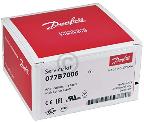 Danfoss Termostato de refrigeración de servicio con accesorios para muebles congeladores con señal activa