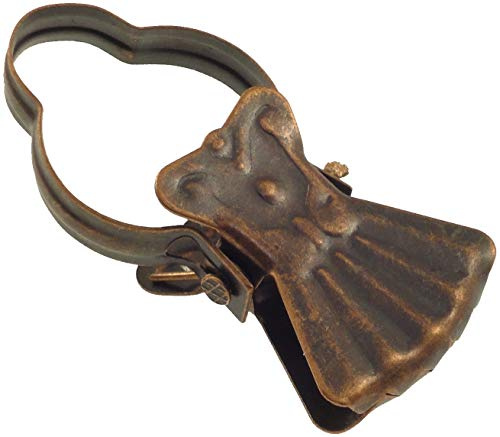 50 Pinzettoni in metallo per Tende (Bronzo)
