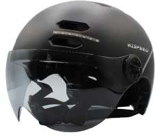 Casque Halo - Casque Lumineux connecté - Trottinette et vélo - WISPEED - Adulte Unisexe - Noir - Taille M