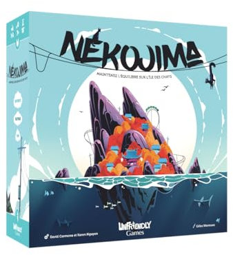 NEKOJIMA - Jeu d'adresse - dextérité et d’adresse - À partir de 7 Ans - 1 à 5 Joueurs - idéal Entre Amis et en Famille - en Bois - Superbe Cadeau - Ambiance Garantie