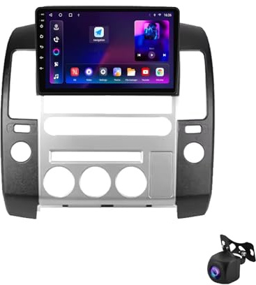 Radio estéreo para automóvil de doble DIN MLXABH con pantalla táctil de 9 pulgadas, unidad principal, radio estéreo para automóvil para Niss-an Pathfinder R51 2004-2009 con Carplay y Android Auto, r