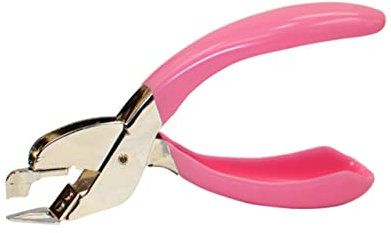 OFFSCH Extracteur D’agrafe Portatif Rose, Outil De Bureau Compact Pour Retirer Les Agrafes, Arrache-clou Léger Et Pratique, Accessoire Bureau Et École