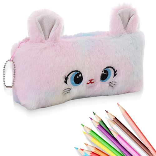 SIVZUMO 1 pcs Katze Federtasche Geformt Federmäppchen Neuheit Katze Federtasche Geldbörse Lustige Geschenke Katze Federtasche geschenk für Schule Klassenzimmer