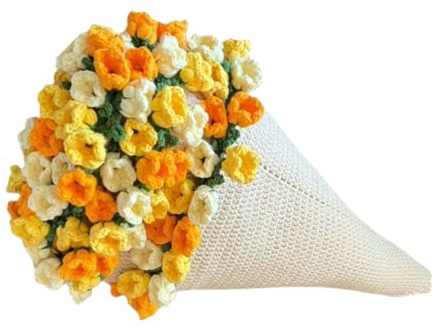 LIGSLN Juego de manta de flores de ganchillo para adultos principiantes, incluye instrucciones paso a paso (idioma español no garantizado), gancho, hilos, marcador de punto, manta de ramo de flores