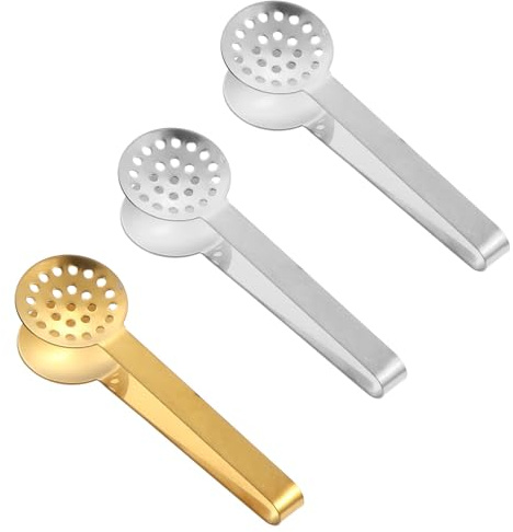 DUINIU 3 Pinze per Spremere Il tè, Pressa per Bustine di tè, Clip per Fette di Limone, Accessori per Strumenti per La Cerimonia del tè, Clip per Filtro per Il tè.