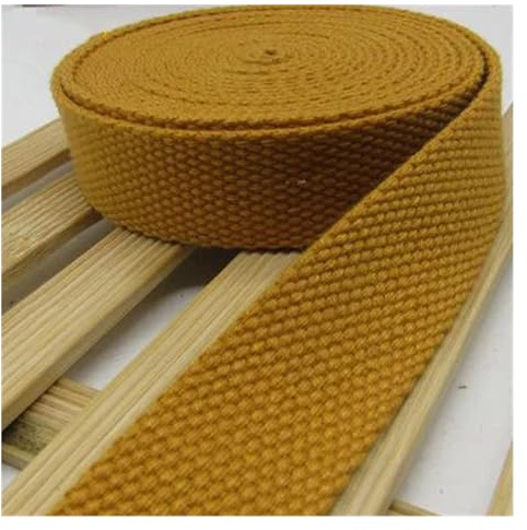 WEOKDFHA sadelgjord 5 meter 25 mm kanvas band bältesväska sadelgjord nylon ryggsäck band sömnadstillbehör (gul)