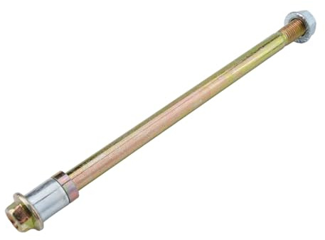 FACAIIO Steckachse für Vorderrad – 10 x 195 mm Gewindeadapter aus Stahl für Fett für Fahrrad und E-für-Fahrrad, Silber