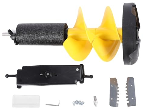 Badafaci 8-Zoll-Eisbohrer, Nylon-Eisbohrer mit Vielseitigem Adapter und Schwimmer für Dünne Schichten in Flachwasserbereichen
