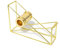 Nicole Knupfer Klebebandspender, Gold Roségold Klebefilmabroller Dekorativer Abroller Tischeabroller Tape Cutter Schreibwaren Werkzeug (Stil B - Gold)