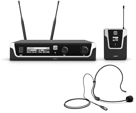 LD Systems U508 BPH - Wireless Microphone System with Bodypack and Headset - 823 – 832 MHz + 863 – 865 MHz