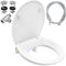 Toilet Seat Soft Close with Bidet - YEAUPE PRO Universal Oval Toilet Lid White, Non-Electric Toilet Seats with Self-Cleaning Double Nozzles, Separate Back and Female Cleaning (White Oval)