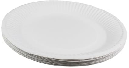 HAPINARY 100 Platos De Papel Desechables De 6 Pulgadas Vajilla Simple Para Barbacoa y Fiestas