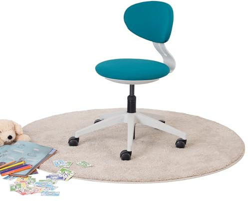 Ergotopia Silla de escritorio ergonómica para niños – Silla giratoria de altura ajustable con respaldo transpirable, silla ortopédica para niños para sentarse saludablemente, silla de escritorio para